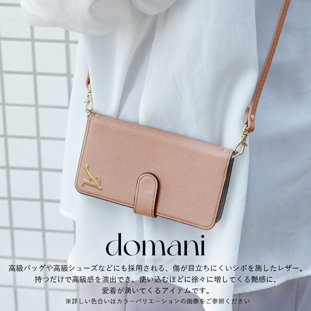 Étui portefeuille en cuir véritable Domani Bolero avec sangle d'épaule, décoration initiale, fonction support (avec ceinture) pour la série Google Pixel