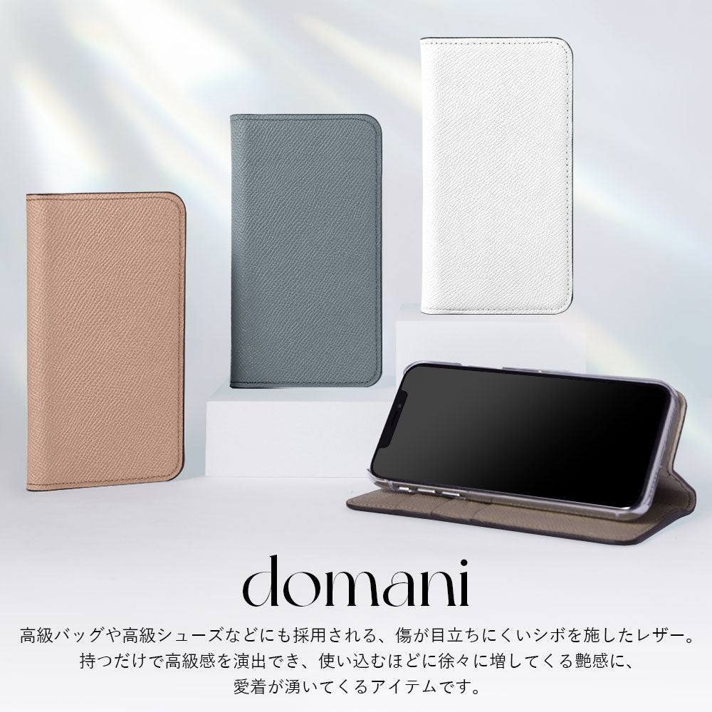 Étui portefeuille en cuir véritable original Domani Bolero avec fonction support pour la série AQUOS