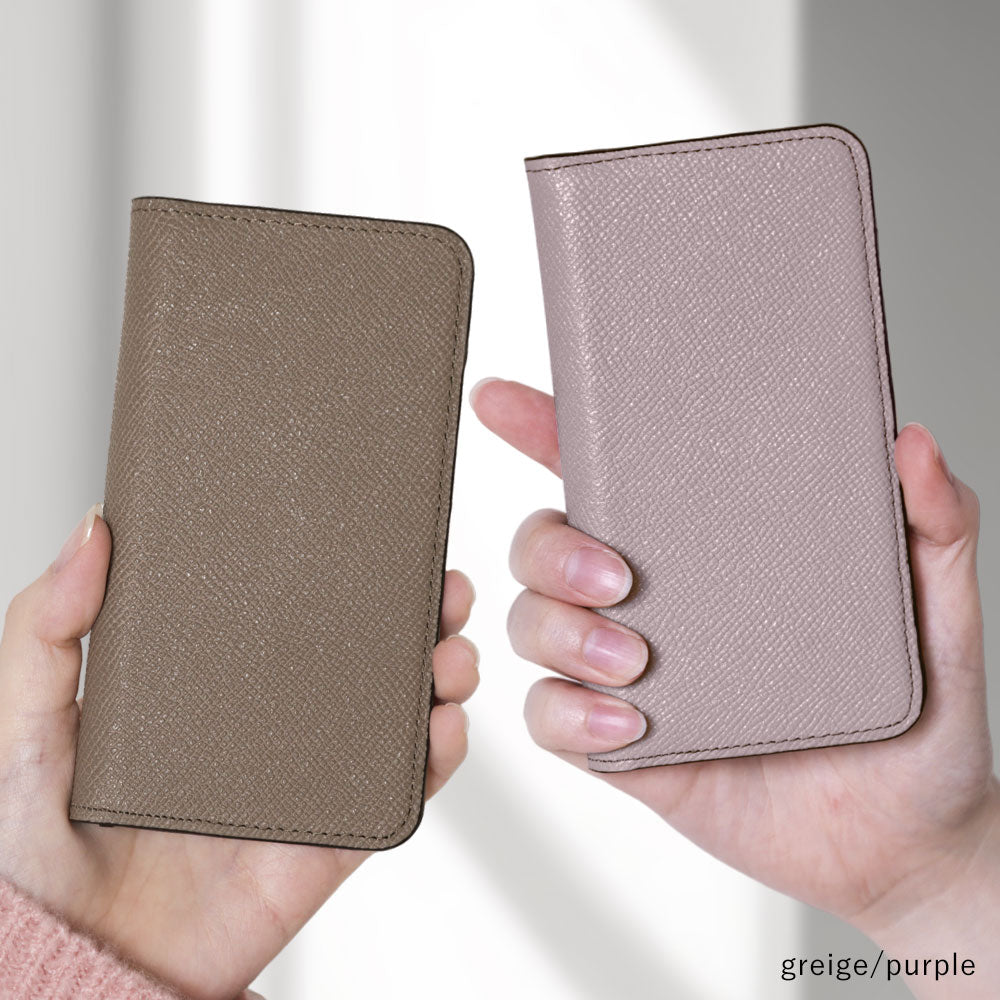 Étui portefeuille en cuir véritable original Domani Bolero avec fonction support pour la série AQUOS