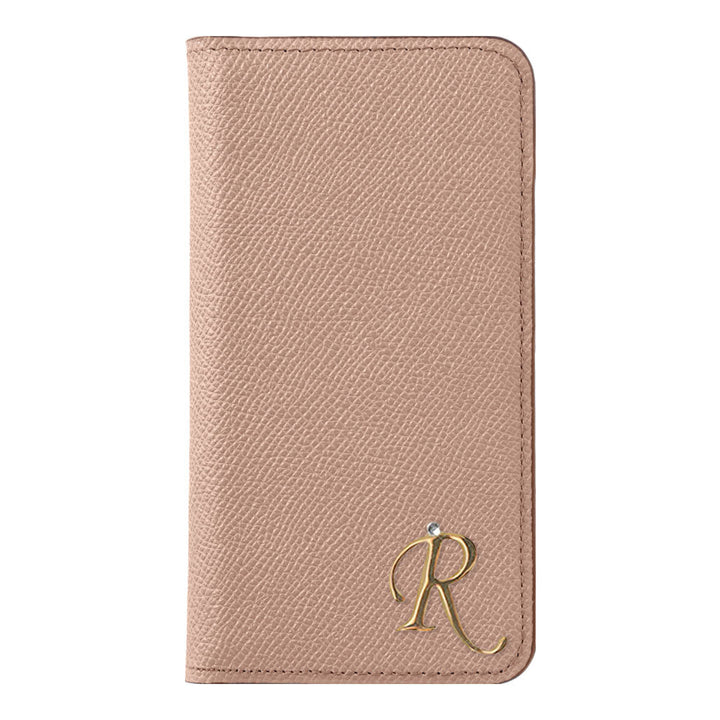 Étui portefeuille en cuir véritable original Domani Bolero avec décoration d'initiales et fonction support pour la série Google Pixel