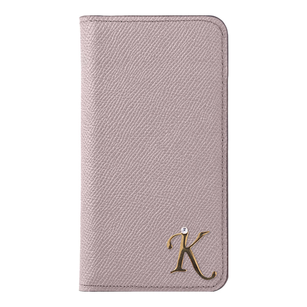 本革 オリジナルレザー ドマーニ ボレロ イニシャルデコ スタンド機能 手帳型ケース Xperiaシリーズ