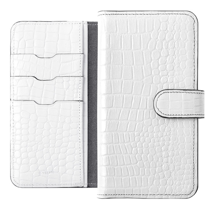 本革 オリジナルレザー ドマーニ クロコ スタンド機能 手帳型ケース（ベルトあり）