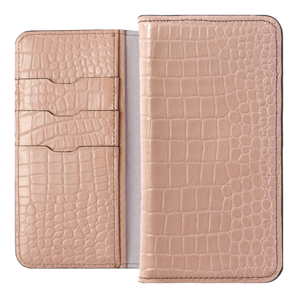 本革 オリジナルレザー ドマーニ クロコ スタンド機能 手帳型ケース