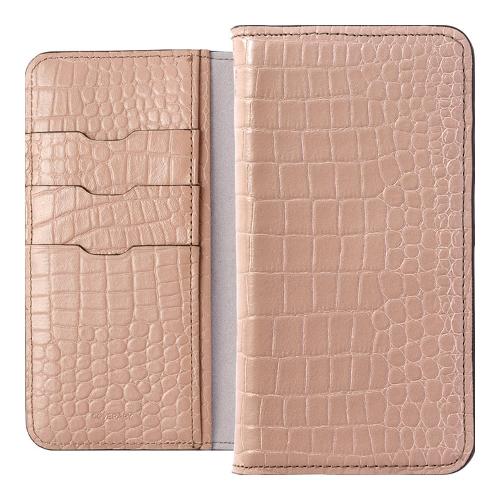 本革 オリジナルレザー ドマーニ クロコ スタンド機能 手帳型ケース