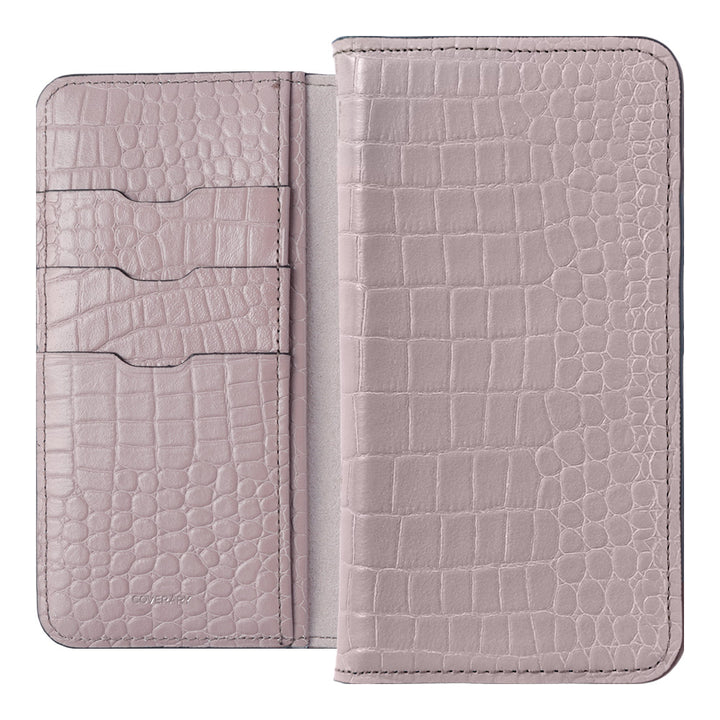 本革 オリジナルレザー ドマーニ クロコ スタンド機能 手帳型ケース