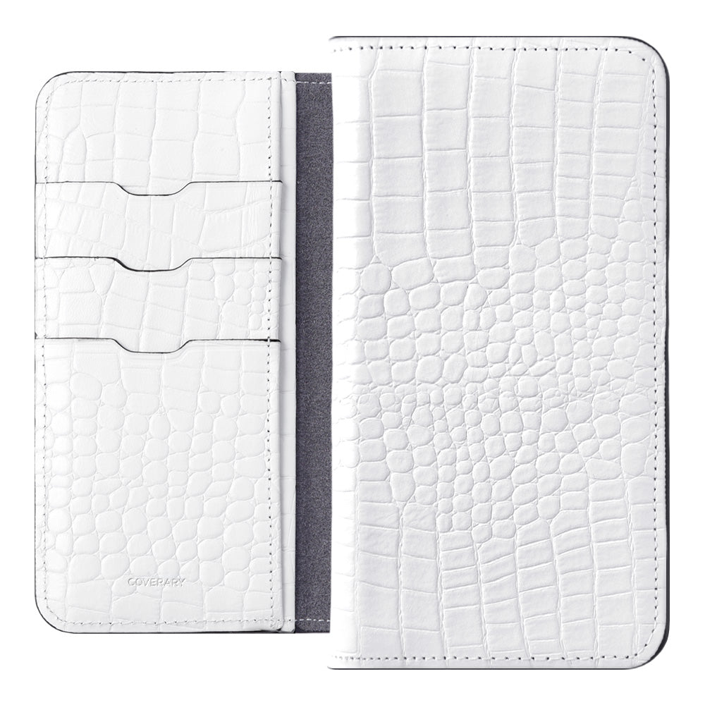 Genuine Leather Original Leather Domani Croco Stand Function Notebook Type Case AQUOS Series