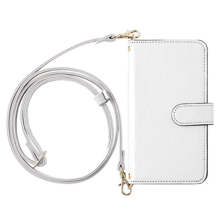 Genuine Leather Domani Smooth Shoulder Strap with Stand Function Notebook-style Case (with Belt) for Google Pixel Series