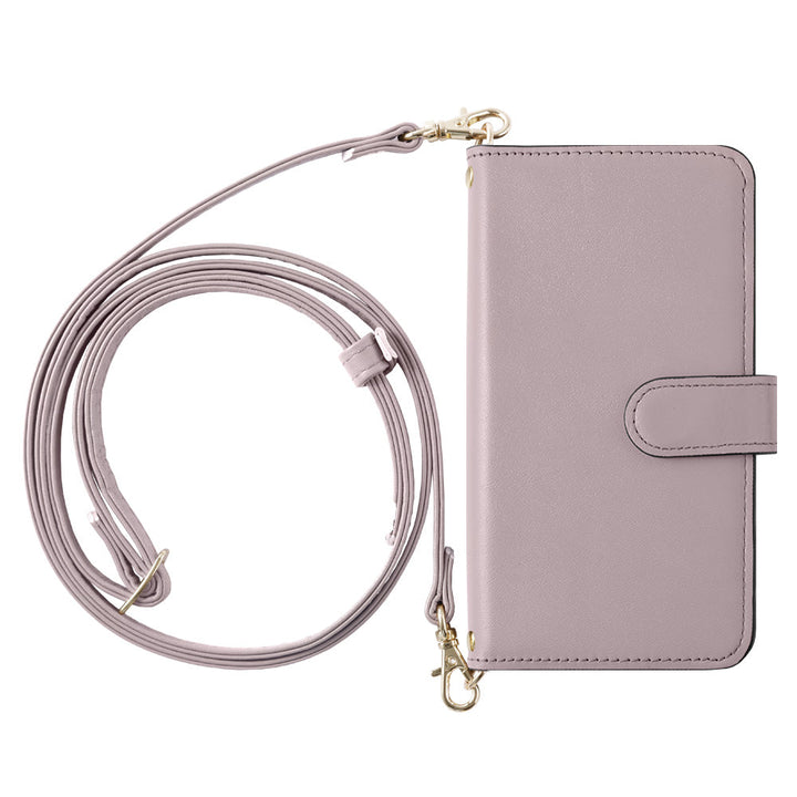 Genuine Leather Domani Smooth Shoulder Strap with Stand Function Notebook-style Case (with Belt) for Google Pixel Series