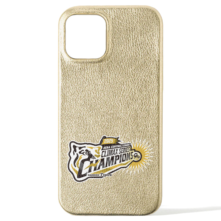 【Période limitée】Hanshin Tigers × COVERARY 2025CS logo de victoire cuir véritable cuir métallisé coque arrière