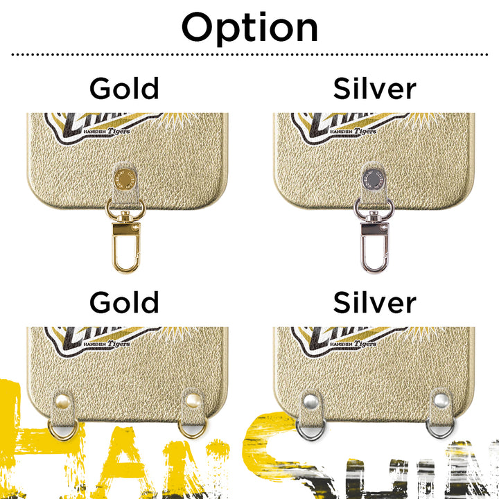 【Période limitée】Hanshin Tigers × COVERARY 2025CS logo de victoire cuir véritable cuir métallisé coque arrière