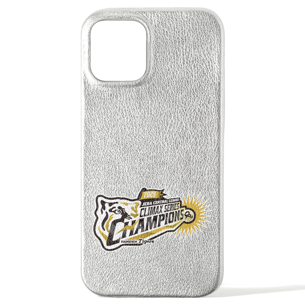 【Période limitée】Hanshin Tigers × COVERARY 2025CS logo de victoire cuir véritable cuir métallisé coque arrière