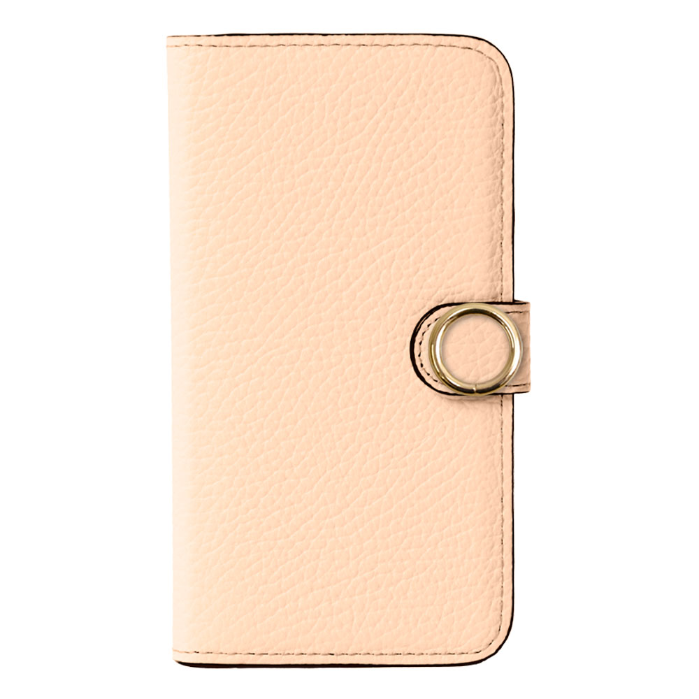 Cuir véritable 32 couleurs cuir italien grainé étui portefeuille avec anneau doré pour cartes (avec ceinture) série Xperia