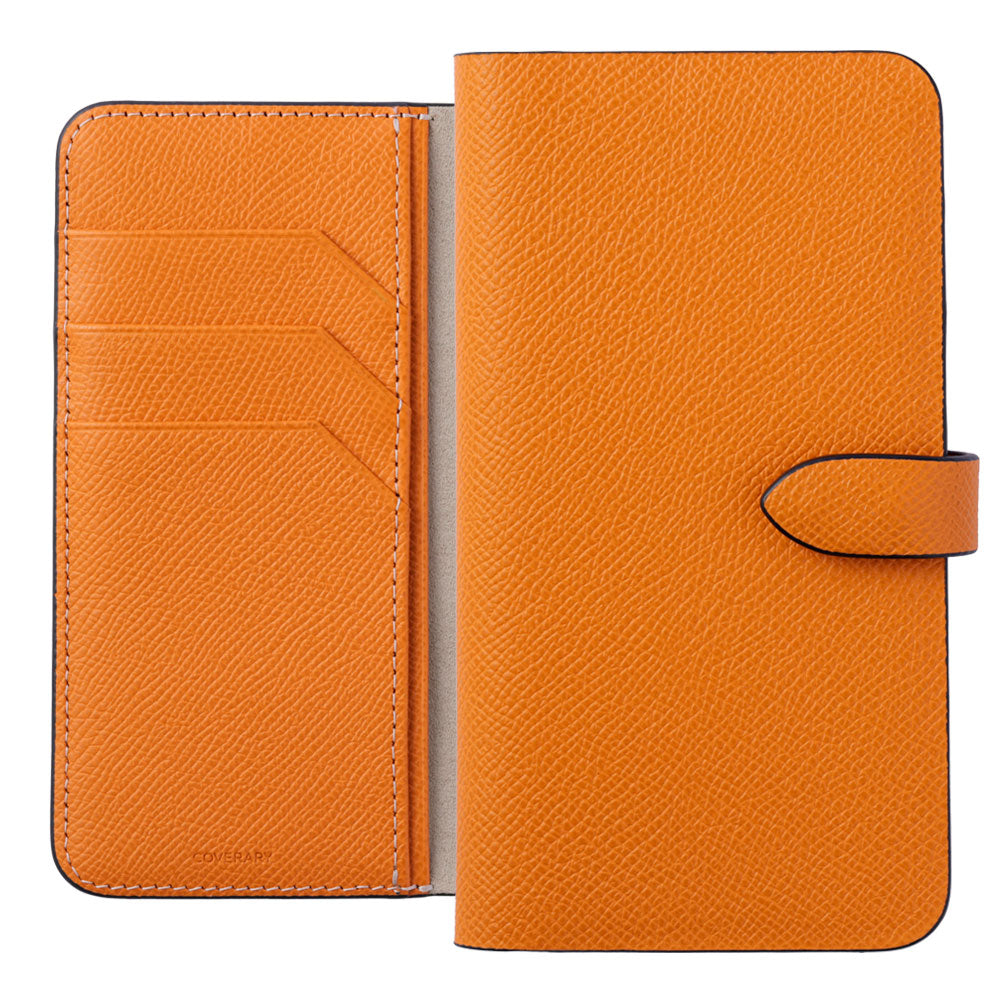 本革 フランス製レザー ヴォー・エプソン 手帳型ケース （ベルトあり）iPhoneシリーズ