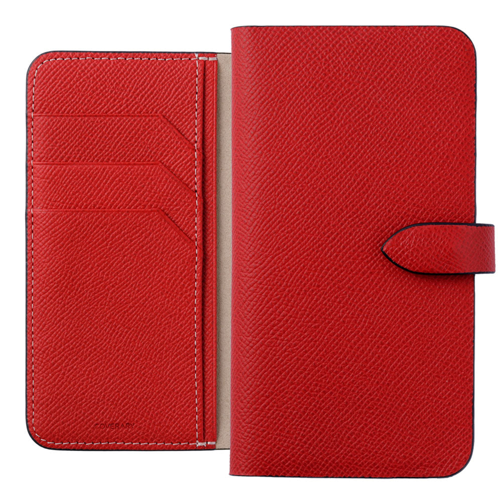 本革 フランス製レザー ヴォー・エプソン 手帳型ケース （ベルトあり）iPhoneシリーズ