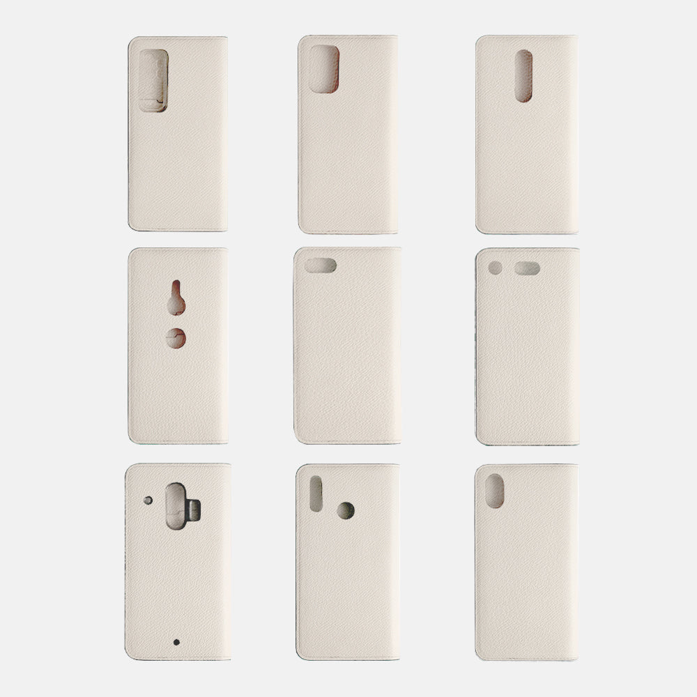 本革 フランス製レザー ヴォー・エプソン 手帳型ケース AQUOSシリーズ