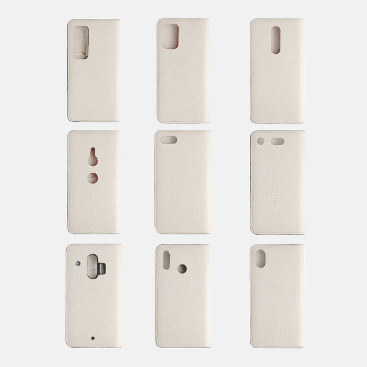 本革 フランス製レザー ヴォー・エプソン 手帳型ケース AQUOSシリーズ