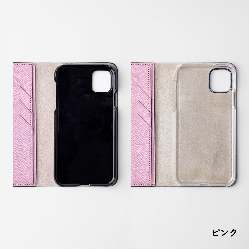 本革 フランス製レザー ヴォー・エプソン 手帳型ケース AQUOSシリーズ