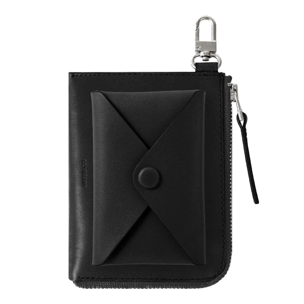 本革 栃木レザー カードポケット付き ミニウォレット 吊り下げフック付き