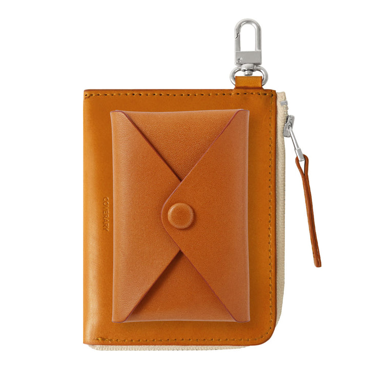 本革 栃木レザー カードポケット付き ミニウォレット 吊り下げフック付き