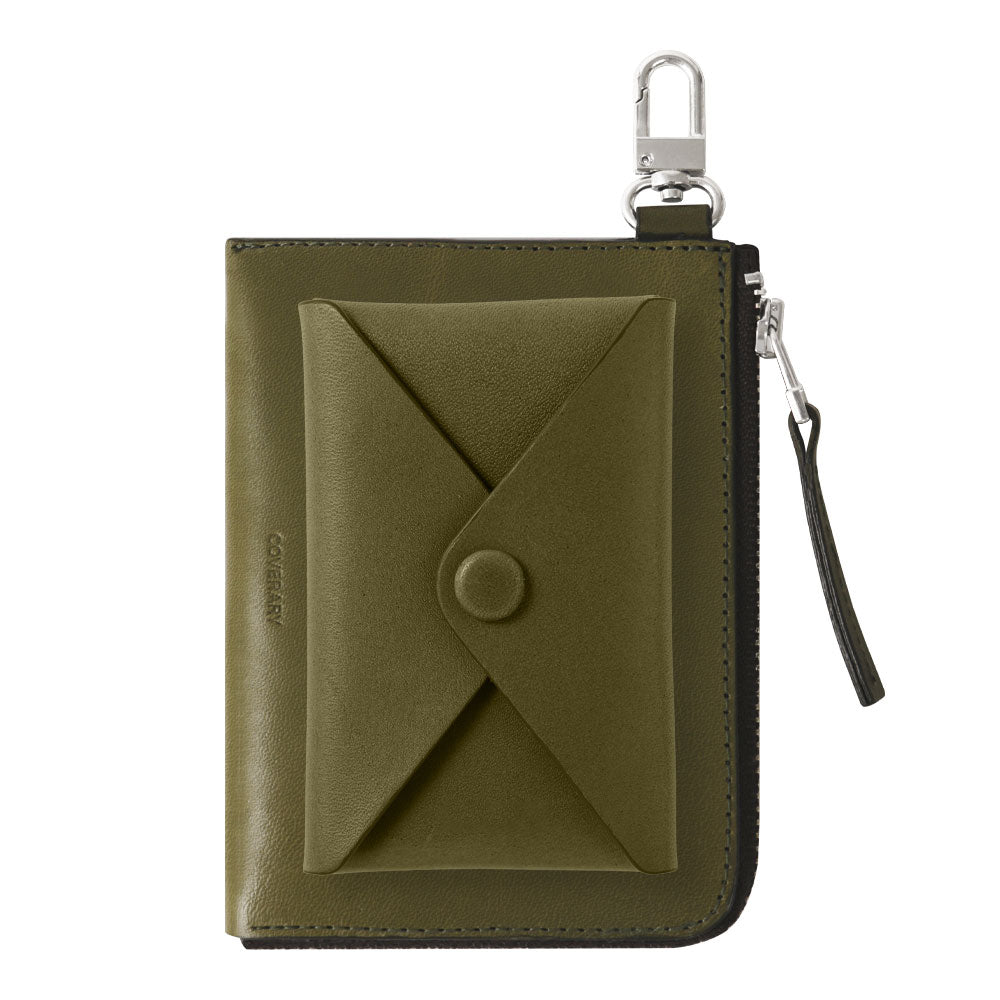 本革 栃木レザー カードポケット付き ミニウォレット 吊り下げフック