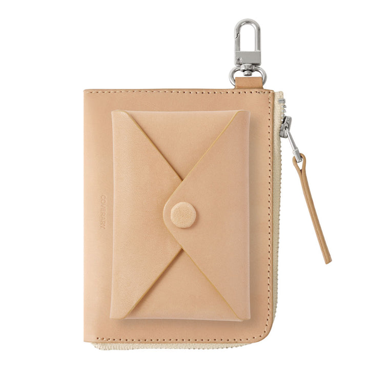 本革 栃木レザー カードポケット付き ミニウォレット 吊り下げフック付き