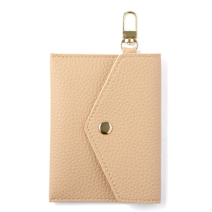 Vegan leather textured flat pouch