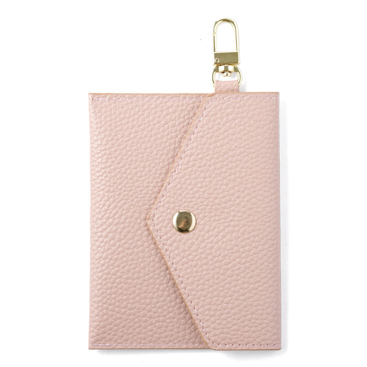 Vegan leather textured flat pouch