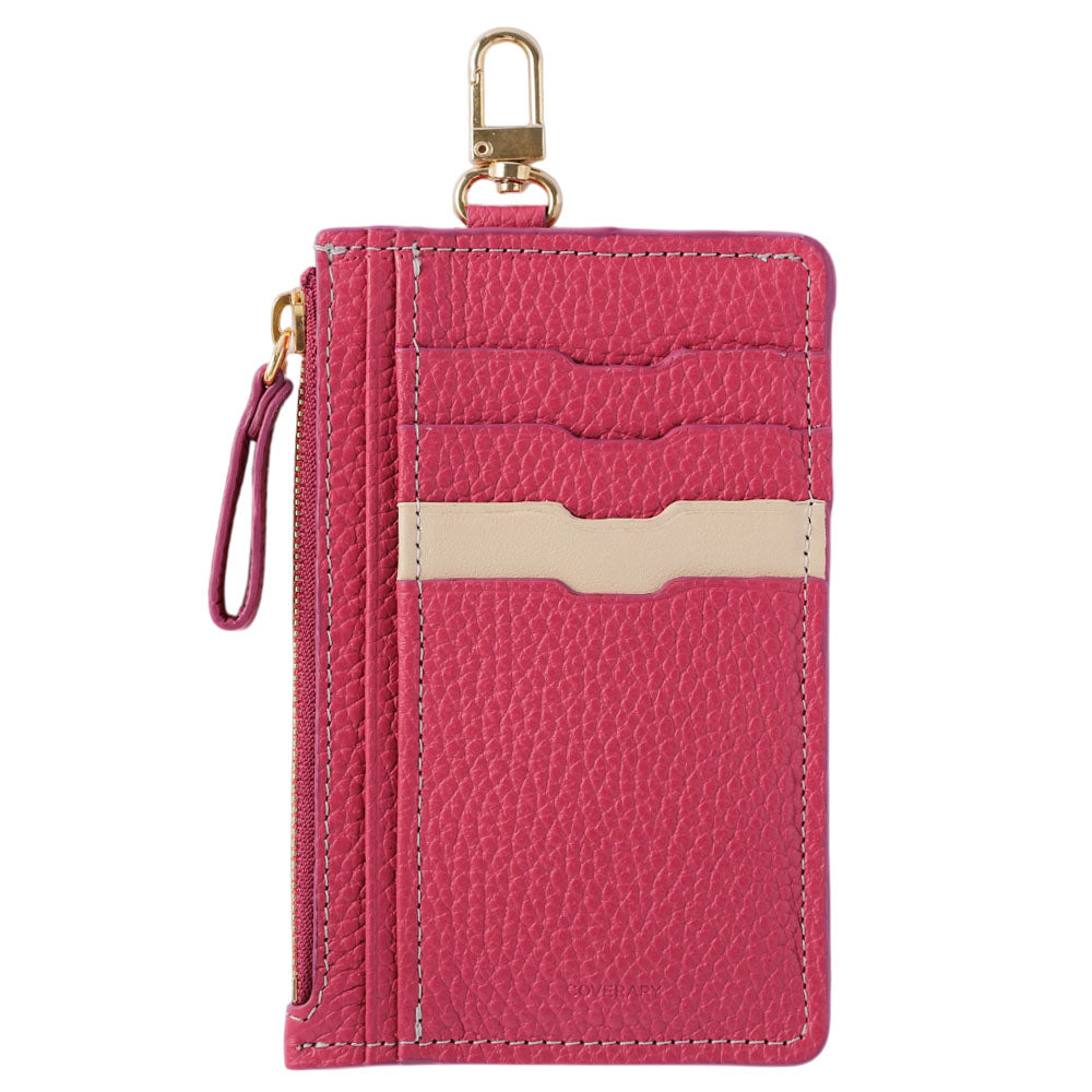 本革 イタリアンシュリンクレザー フラグメントケース  吊り下げフック付き