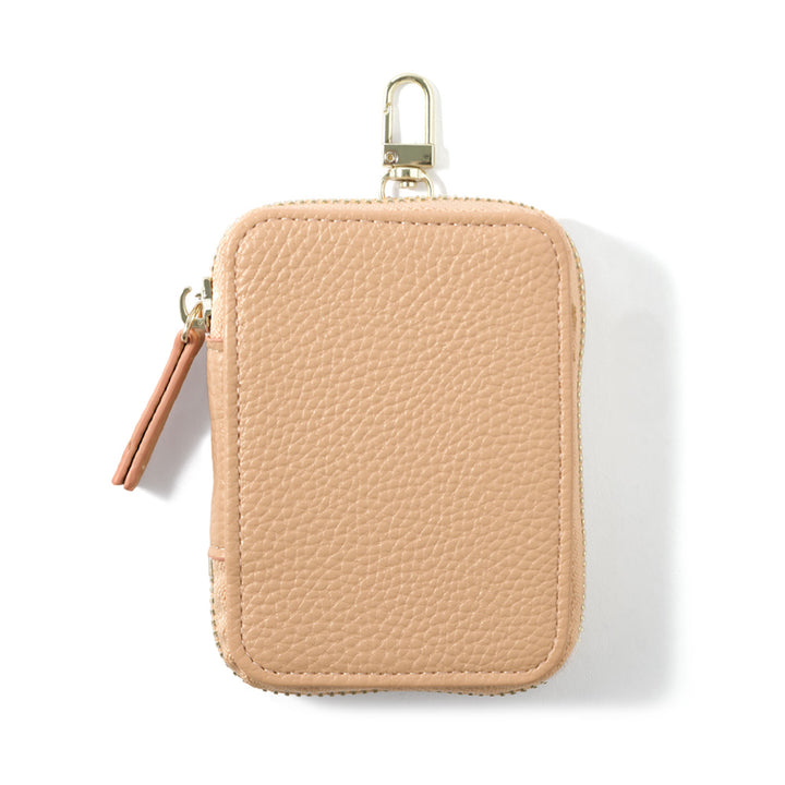 ヴィーガンレザー シボ加工 ガジェットポーチ