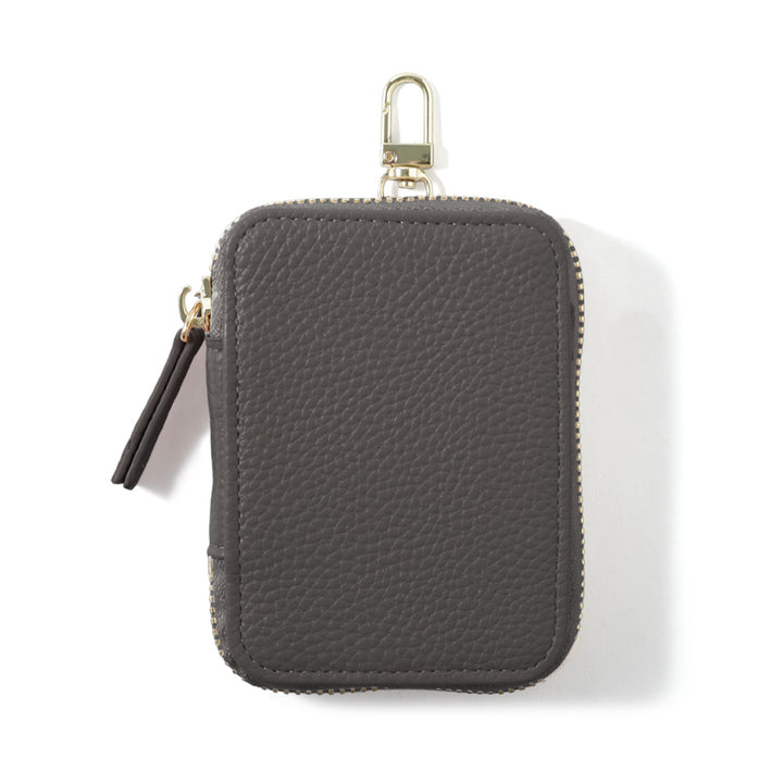 ヴィーガンレザー シボ加工 ガジェットポーチ