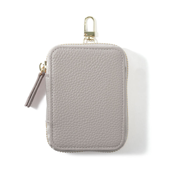 ヴィーガンレザー シボ加工 ガジェットポーチ