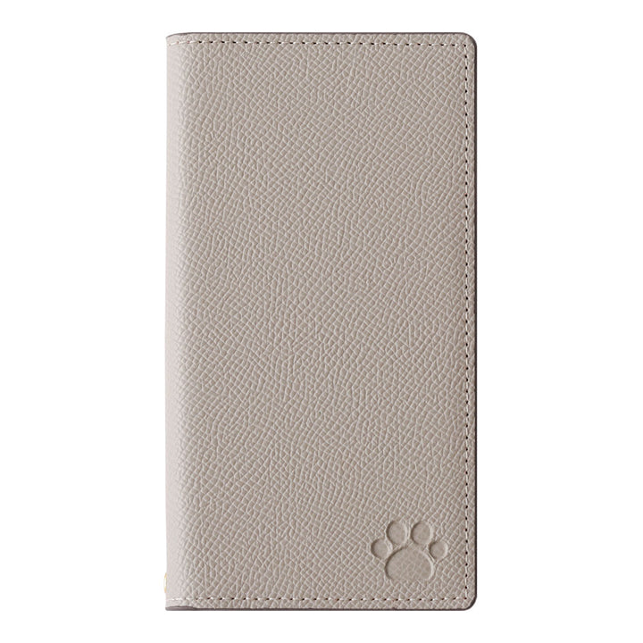 ヴィーガンレザー ネコ型ポケット バイカラー スタンド機能 手帳型ケース Xperiaシリーズ