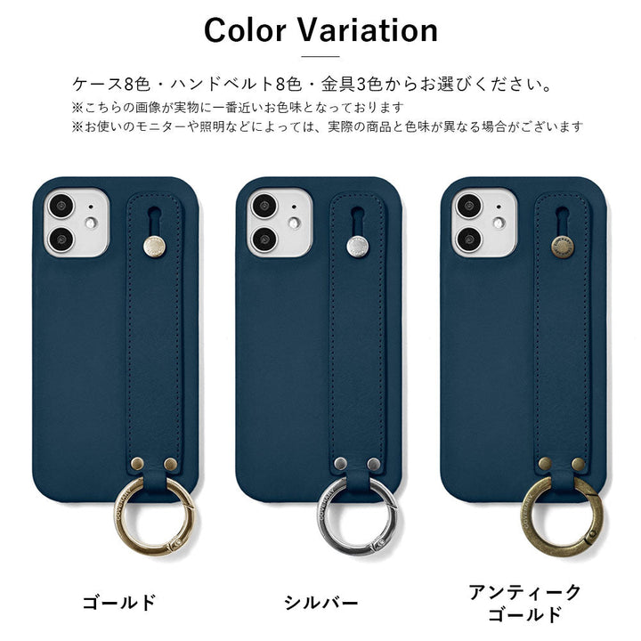 本革 栃木レザー ハンドベルト＆ショルダーストラップ付き 背面ケース Galaxyシリーズ