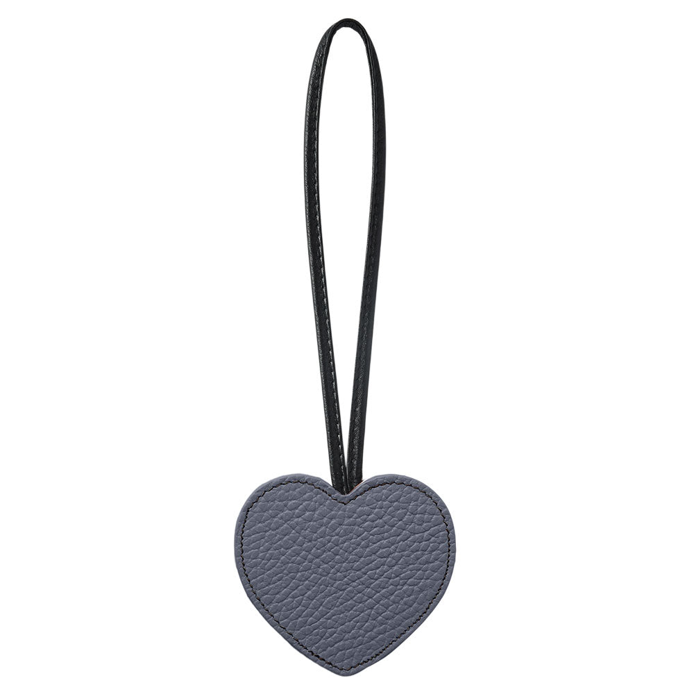 Accessoire cuir véritable 32 couleurs cuir italien grainé porte-clés miroir cœur