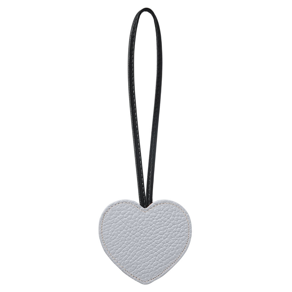 Accessoire cuir véritable 32 couleurs cuir italien grainé porte-clés miroir cœur