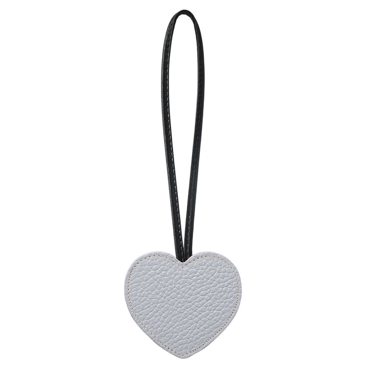 Accessoire cuir véritable 32 couleurs cuir italien grainé porte-clés miroir cœur
