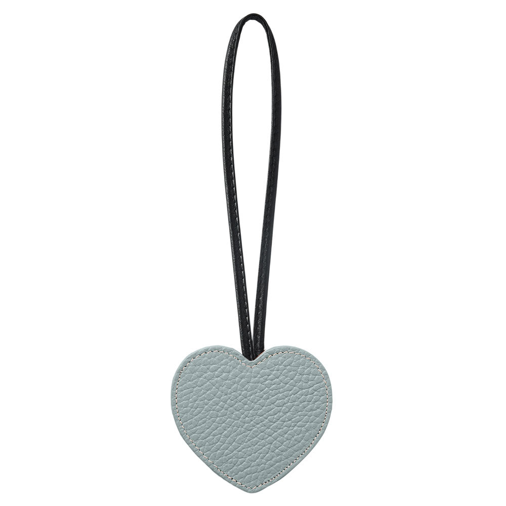Accessoire cuir véritable 32 couleurs cuir italien grainé porte-clés miroir cœur