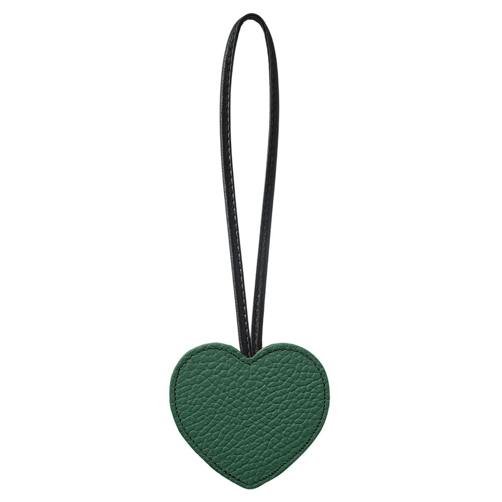 Accessoire cuir véritable 32 couleurs cuir italien grainé porte-clés miroir cœur