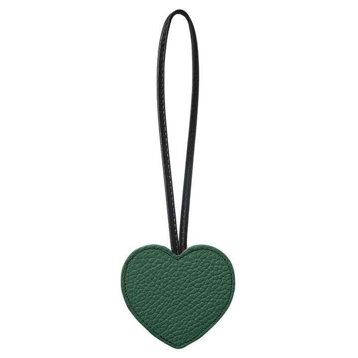 Accessoire cuir véritable 32 couleurs cuir italien grainé porte-clés miroir cœur