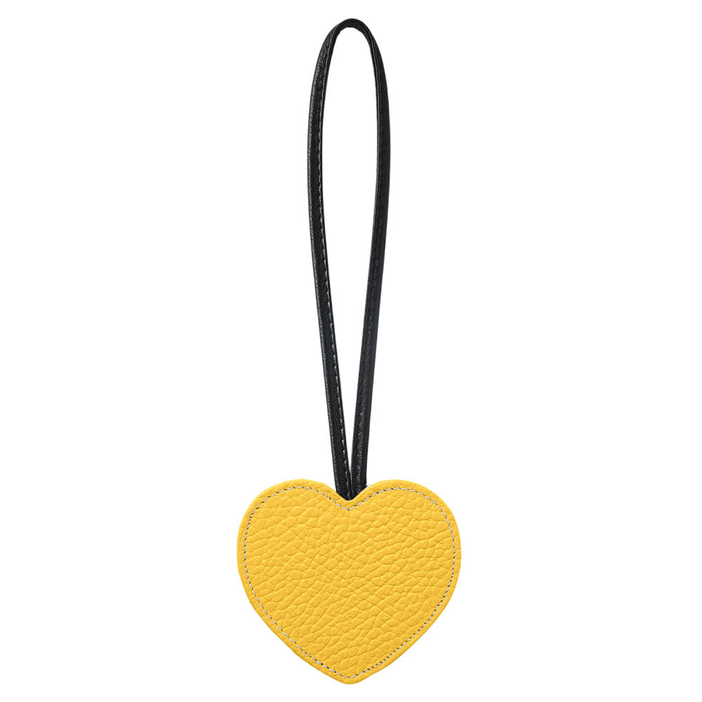 Accessoire cuir véritable 32 couleurs cuir italien grainé porte-clés miroir cœur
