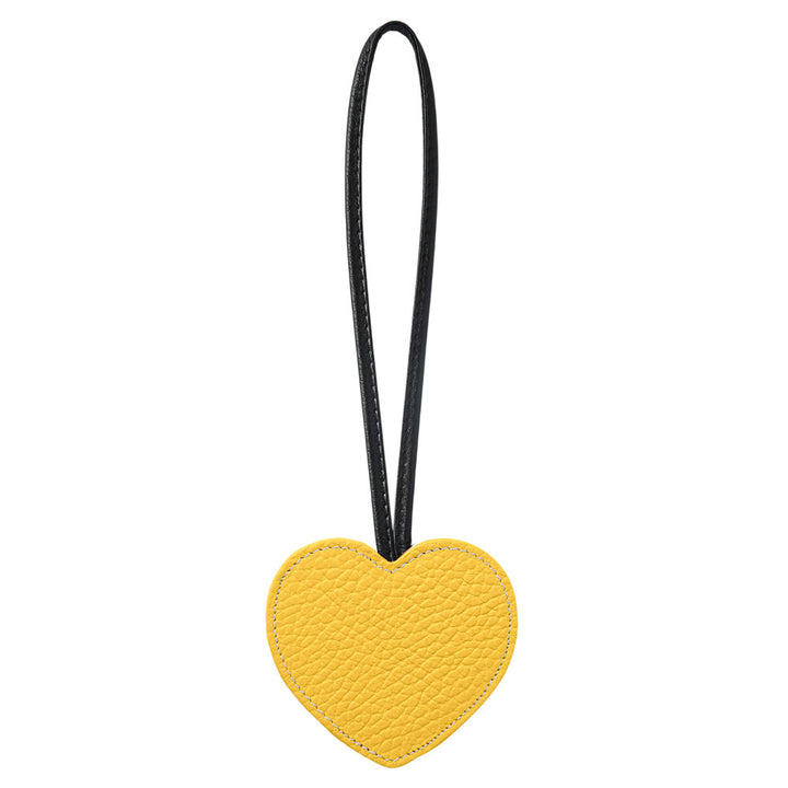 Accessoire cuir véritable 32 couleurs cuir italien grainé porte-clés miroir cœur
