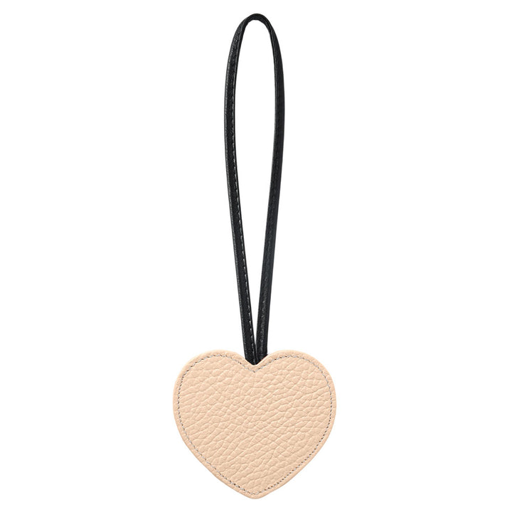 Accessoire cuir véritable 32 couleurs cuir italien grainé porte-clés miroir cœur
