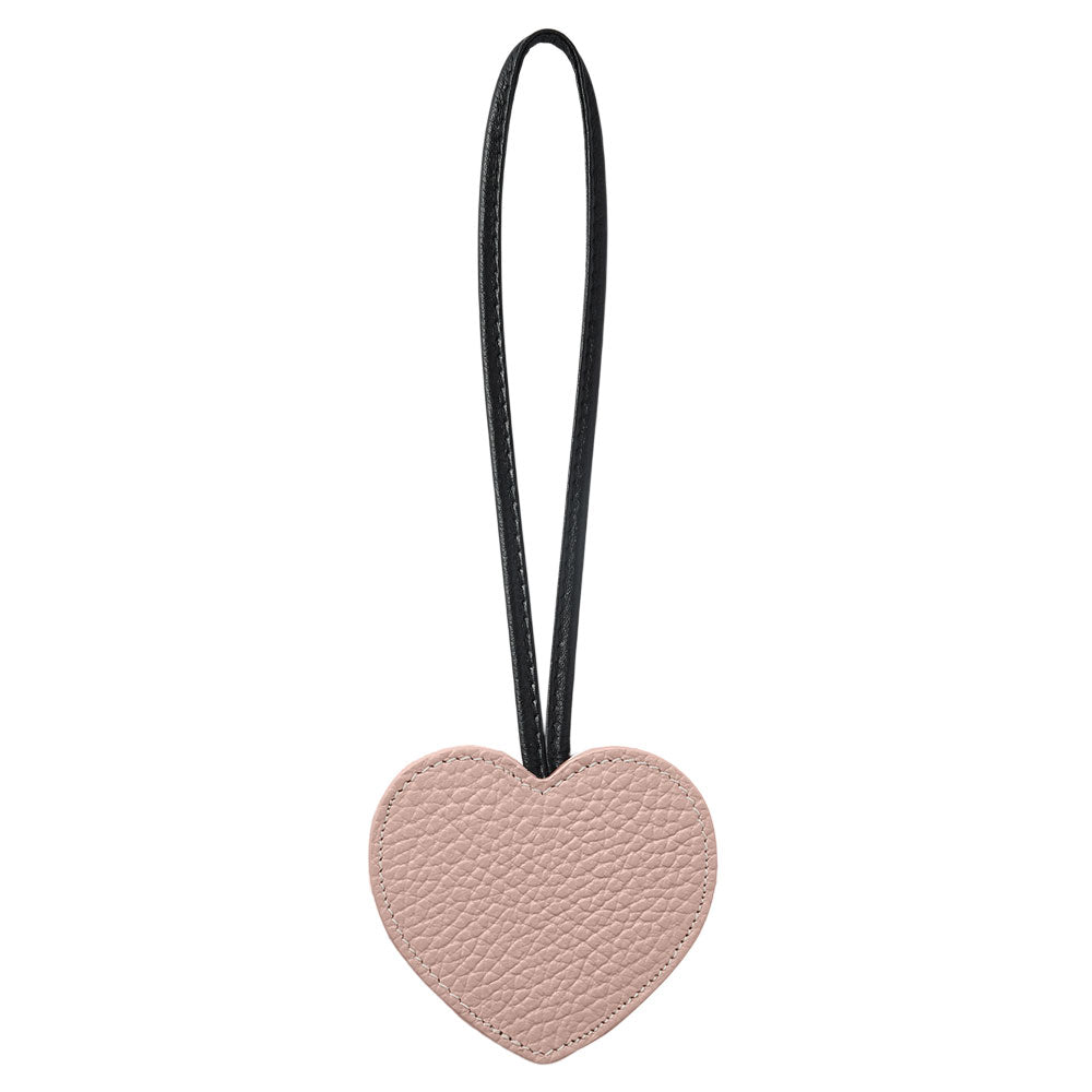 Accessoire cuir véritable 32 couleurs cuir italien grainé porte-clés miroir cœur