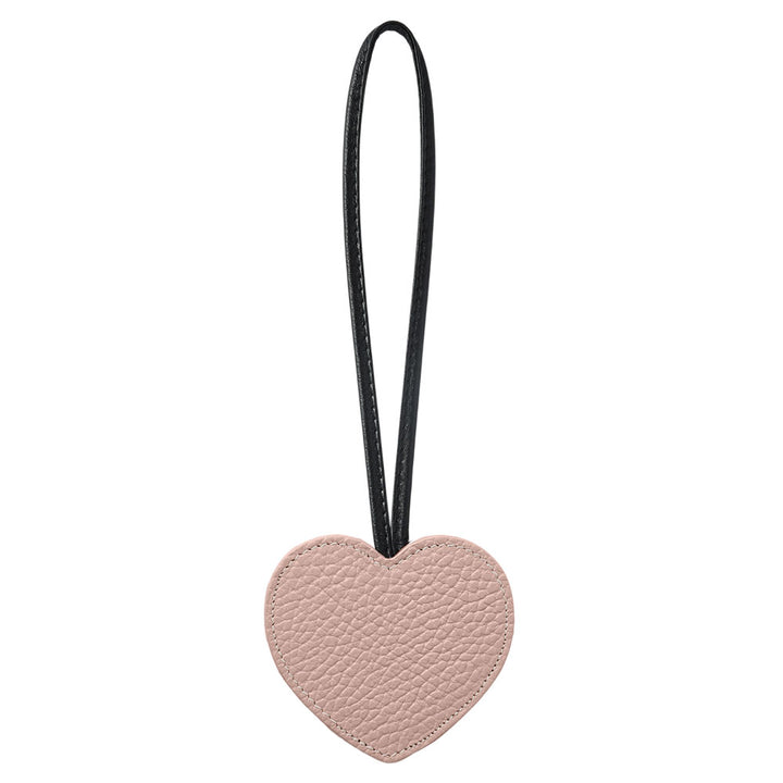 Accessoire cuir véritable 32 couleurs cuir italien grainé porte-clés miroir cœur