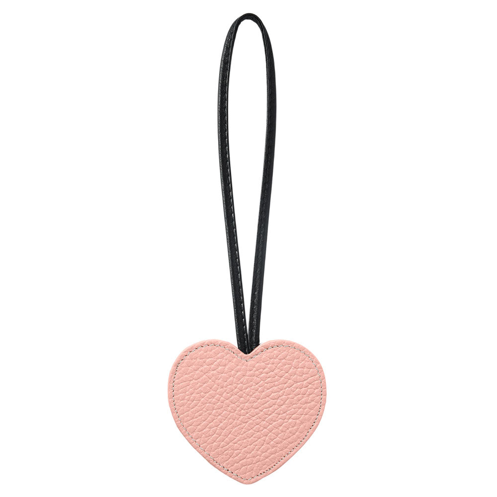 Accessoire cuir véritable 32 couleurs cuir italien grainé porte-clés miroir cœur