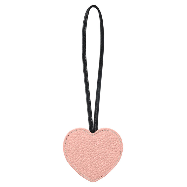 Accessoire cuir véritable 32 couleurs cuir italien grainé porte-clés miroir cœur