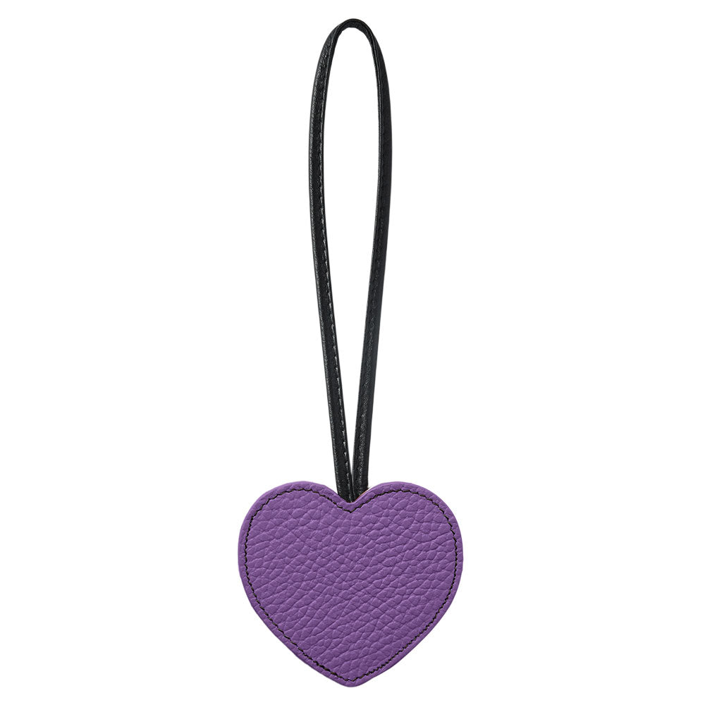 Accessoire cuir véritable 32 couleurs cuir italien grainé porte-clés miroir cœur