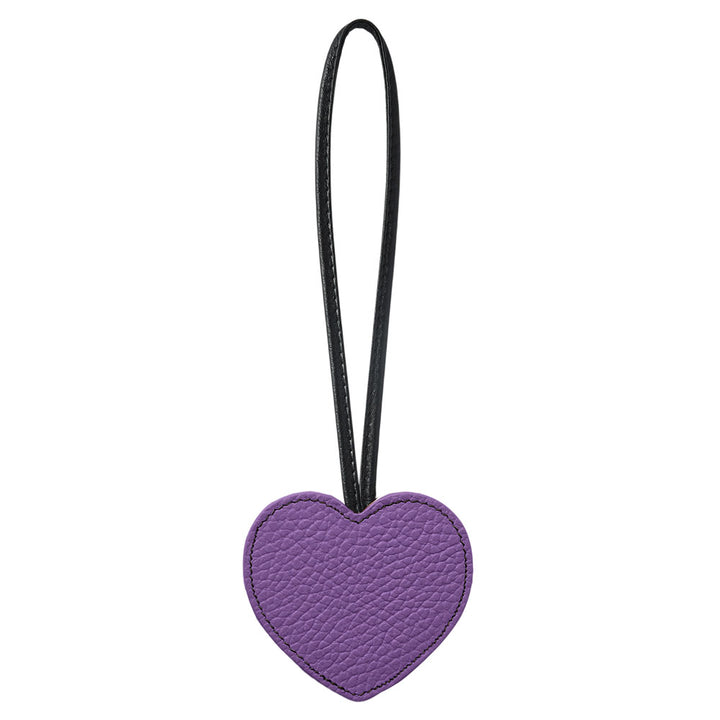 Accessoire cuir véritable 32 couleurs cuir italien grainé porte-clés miroir cœur