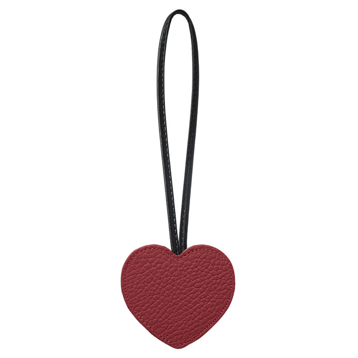 Accessoire cuir véritable 32 couleurs cuir italien grainé porte-clés miroir cœur
