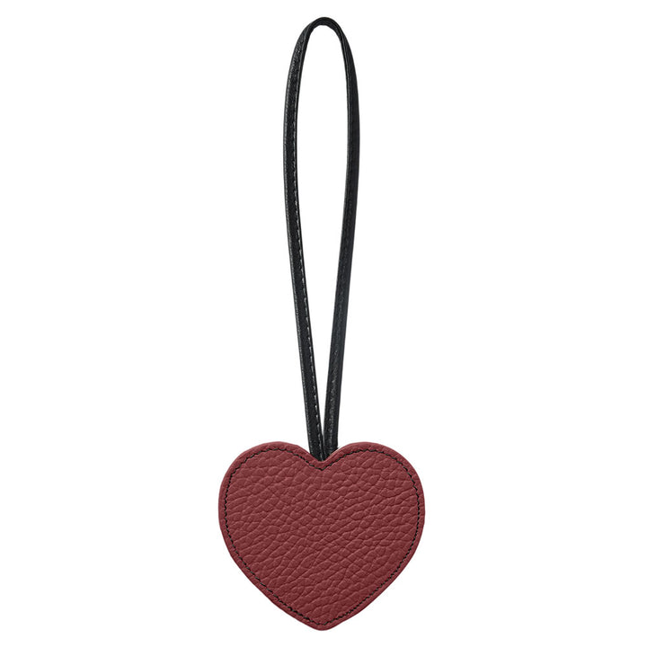 Accessoire cuir véritable 32 couleurs cuir italien grainé porte-clés miroir cœur